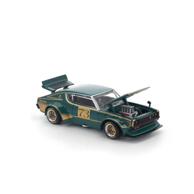 [預訂] POPRACE 1/64 KPGC110 KENMERI RACING #73 GREEN/GOLD