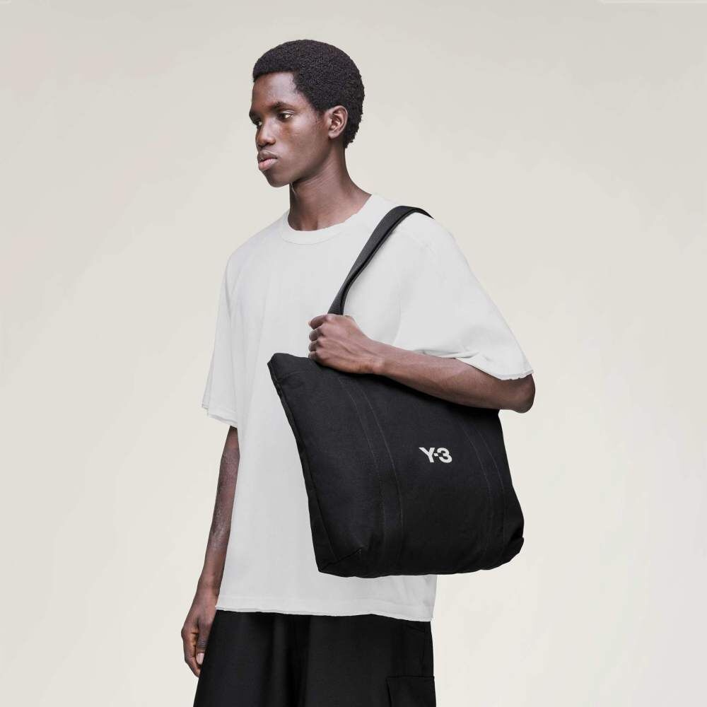 【 Y-3 CANVAS TOTE 帆布托特包 - 黑 】