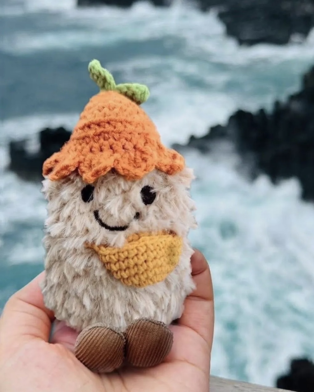 <韓國濟州島限定>苦盡柑來 x 好事花生 毛絨 吊飾