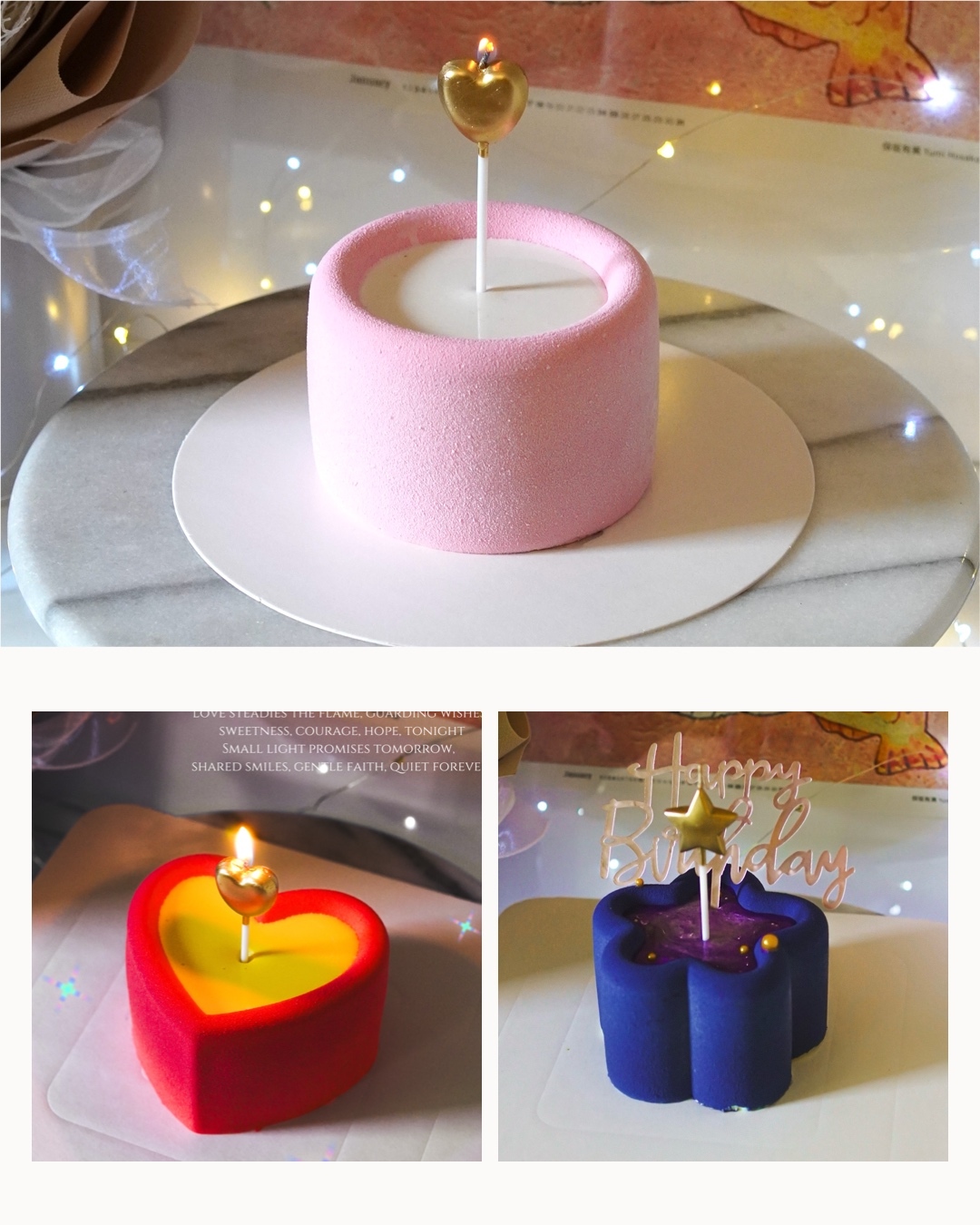 4吋小蛋糕（無法寫字）（可加價客製配色）