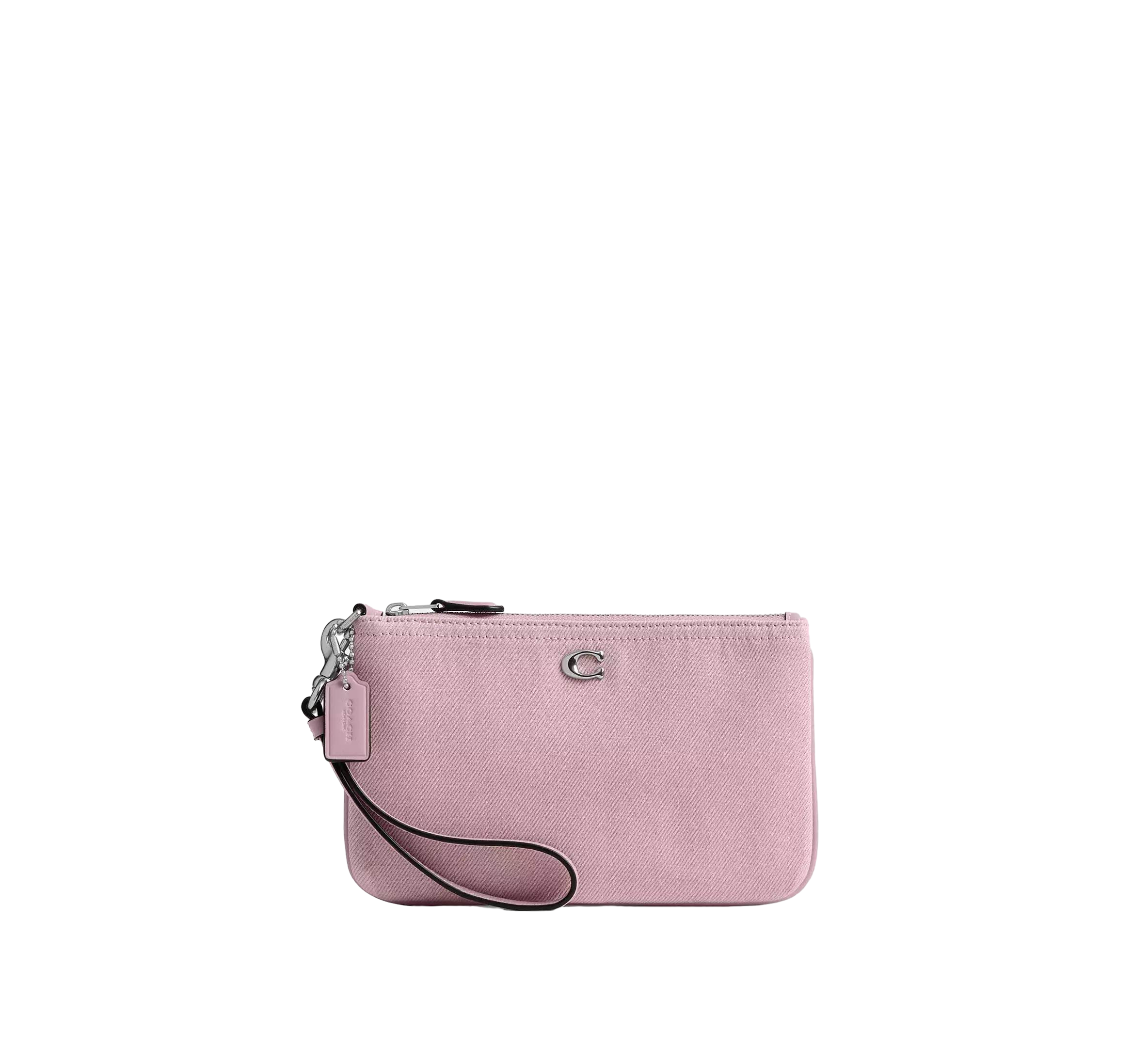 【Coach】Colored Denim Essential Small Wristlet  粉