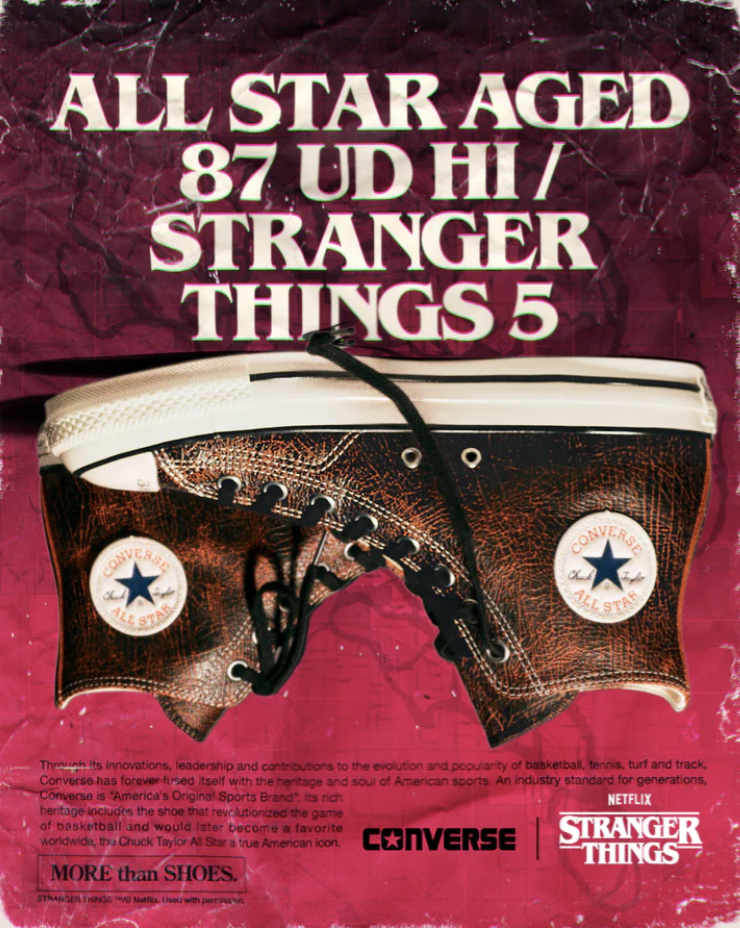 預購┃CONVERSE ALL STAR AGED 87 UD HI X STRANGER THINGS 5 怪奇物語5 復古 裂紋皮革 高筒鞋
