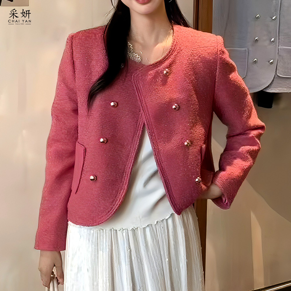 亮蔥毛氈薄鋪棉外套