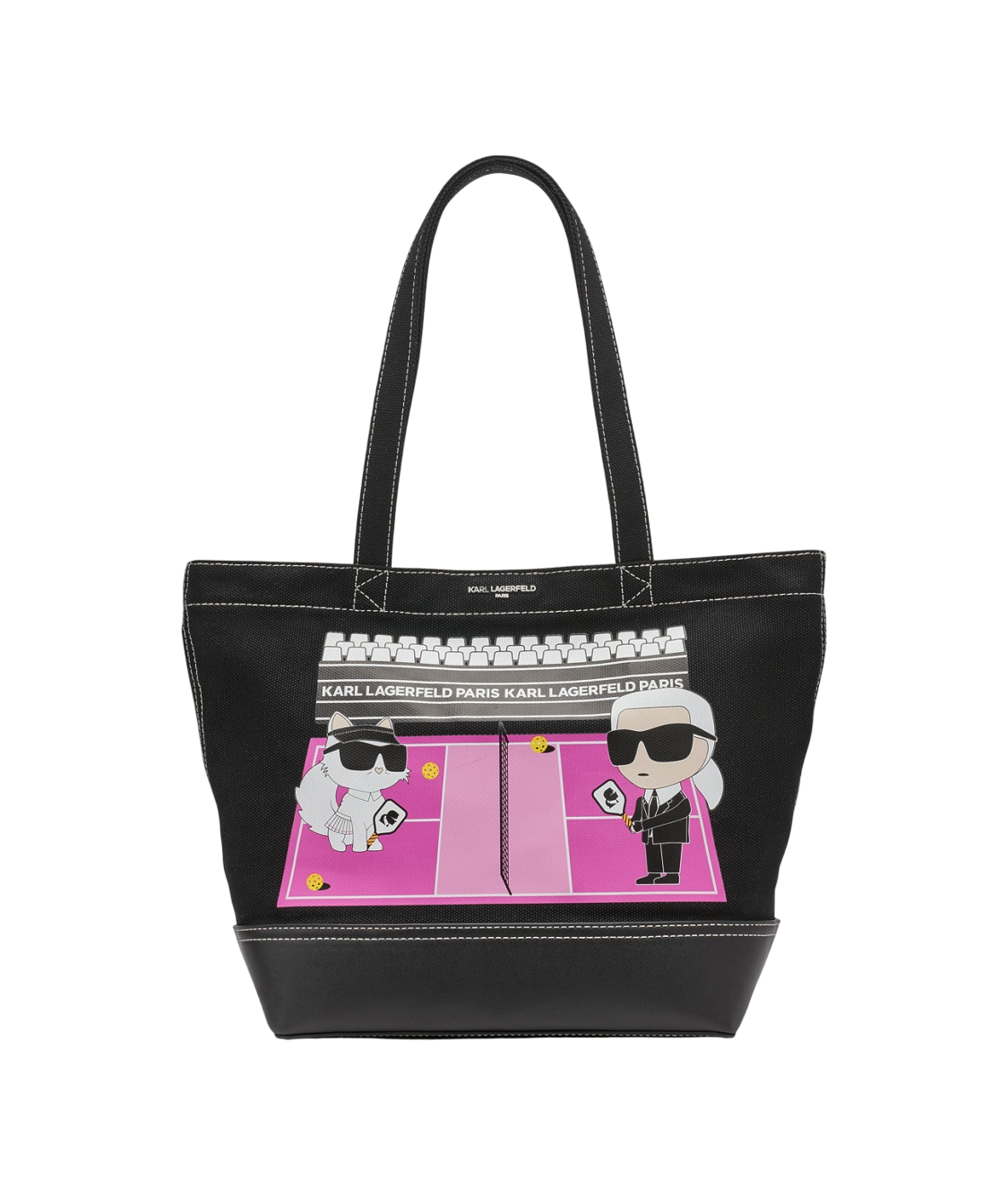 【Karl Lagerfeld Outlet】匹克球帆布托特 LH5AU9DS  黑