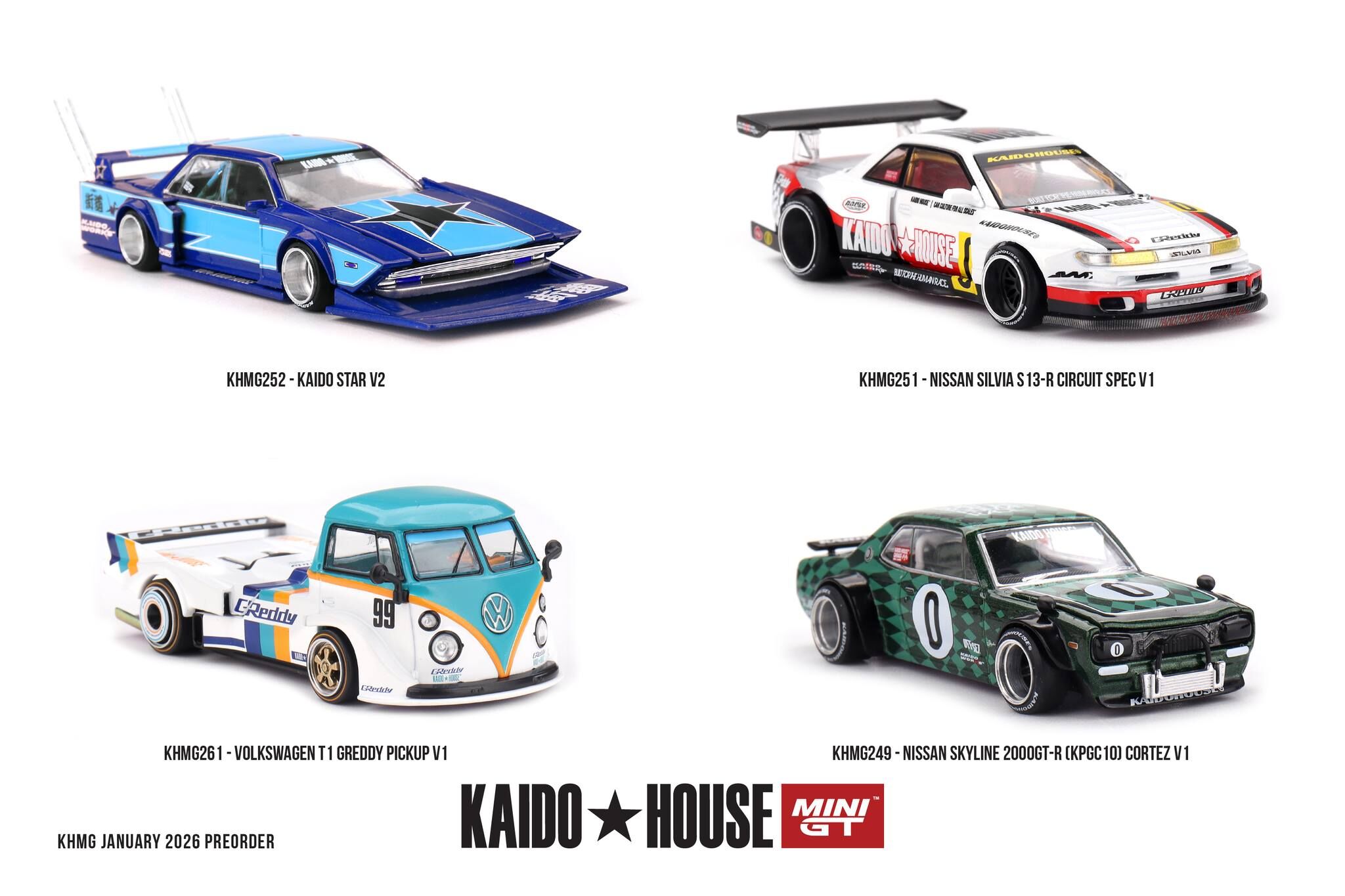 [預訂] Mini GT 日產 Silvia S13-R Circuit Spec V1