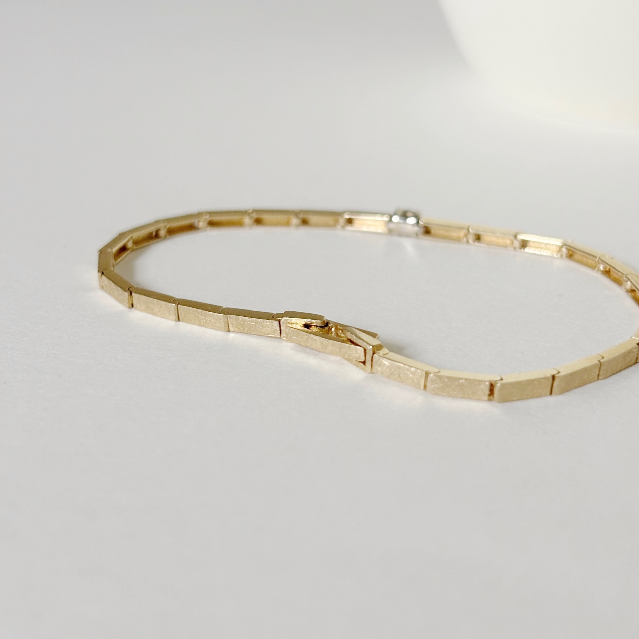 14K Hazy份量感長鍊節單鑽扣式手鏈