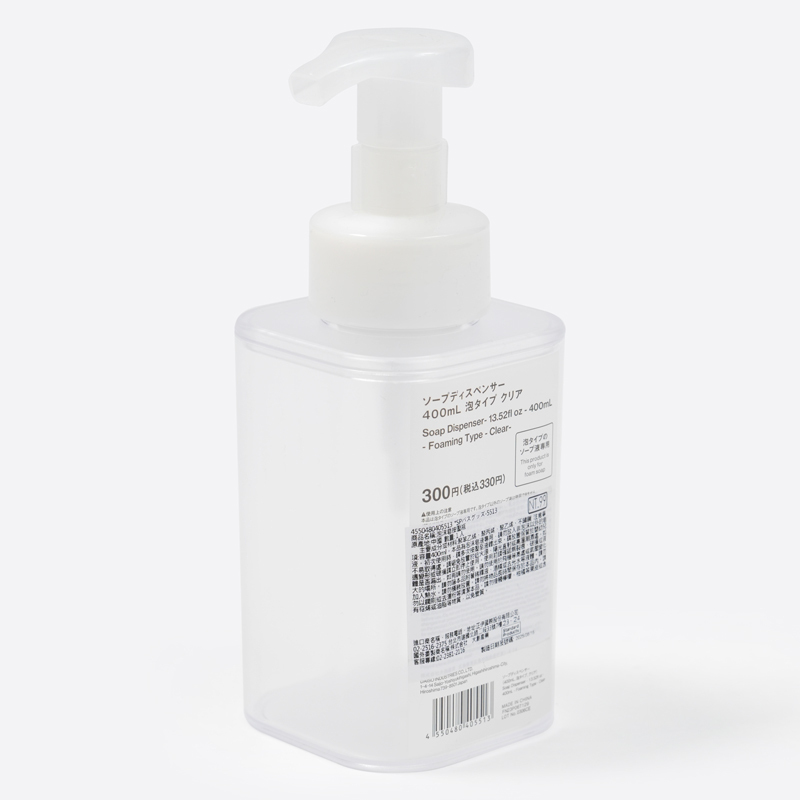 SP 泡沫皂按壓瓶/透明 400ml