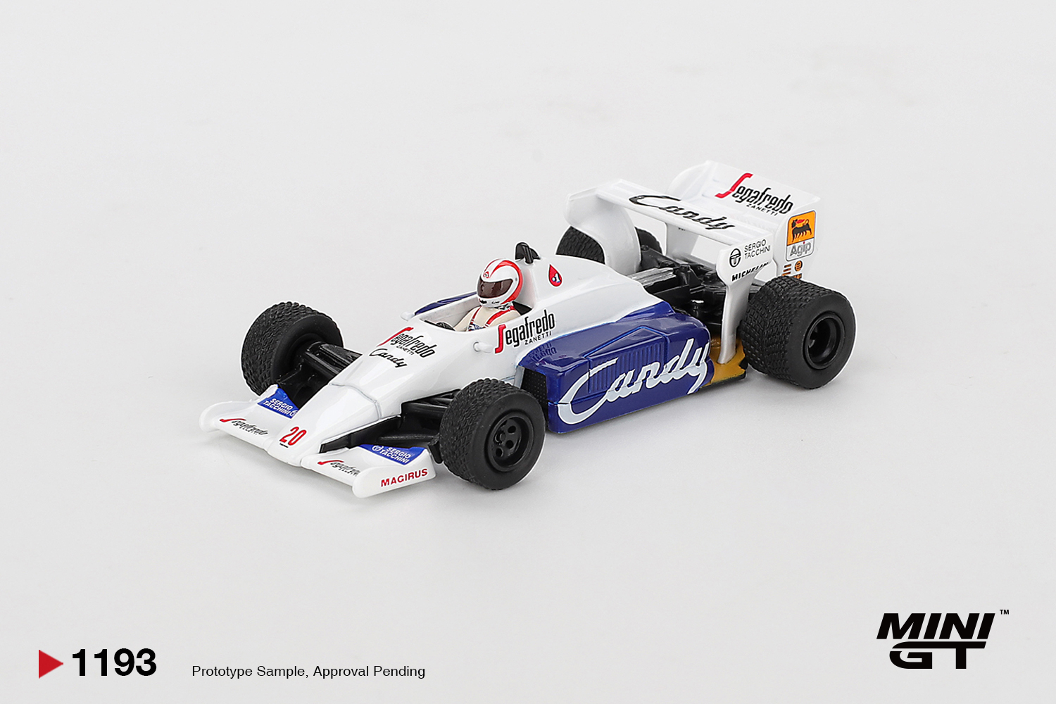 [預訂] Mini GT Toleman TG184 #20 約翰尼·塞科托 1984 年摩納哥大獎賽
