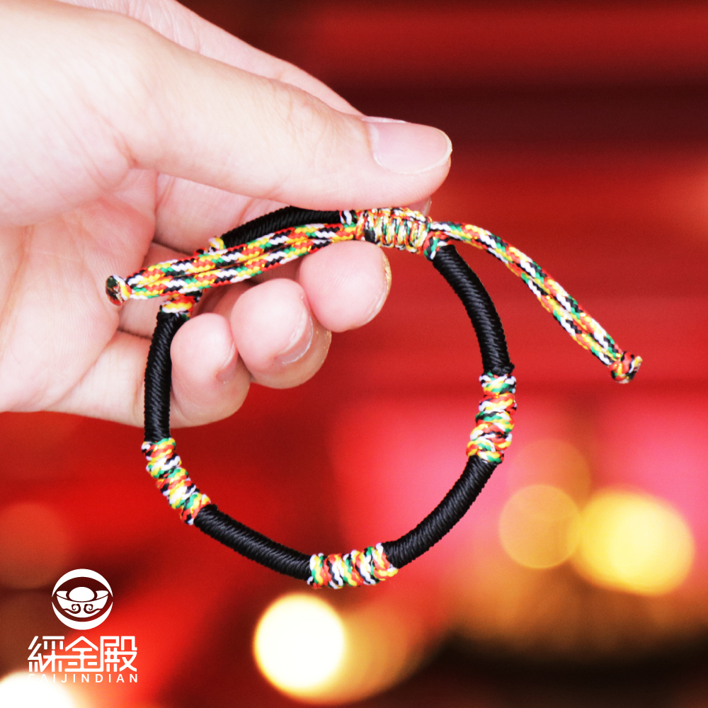 媽祖賜福金剛結五色線_擋煞黑｜保平安、避邪化煞【綵金殿】