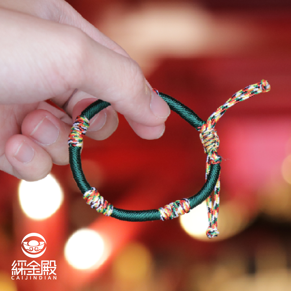 媽祖賜福金剛結五色線_健康綠｜保平安、永保安康【綵金殿】
