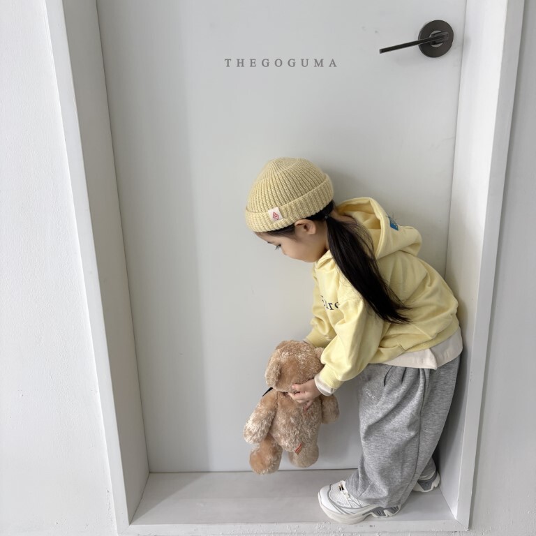 正韓春the_goguma 兩色刺繡字母棉褲