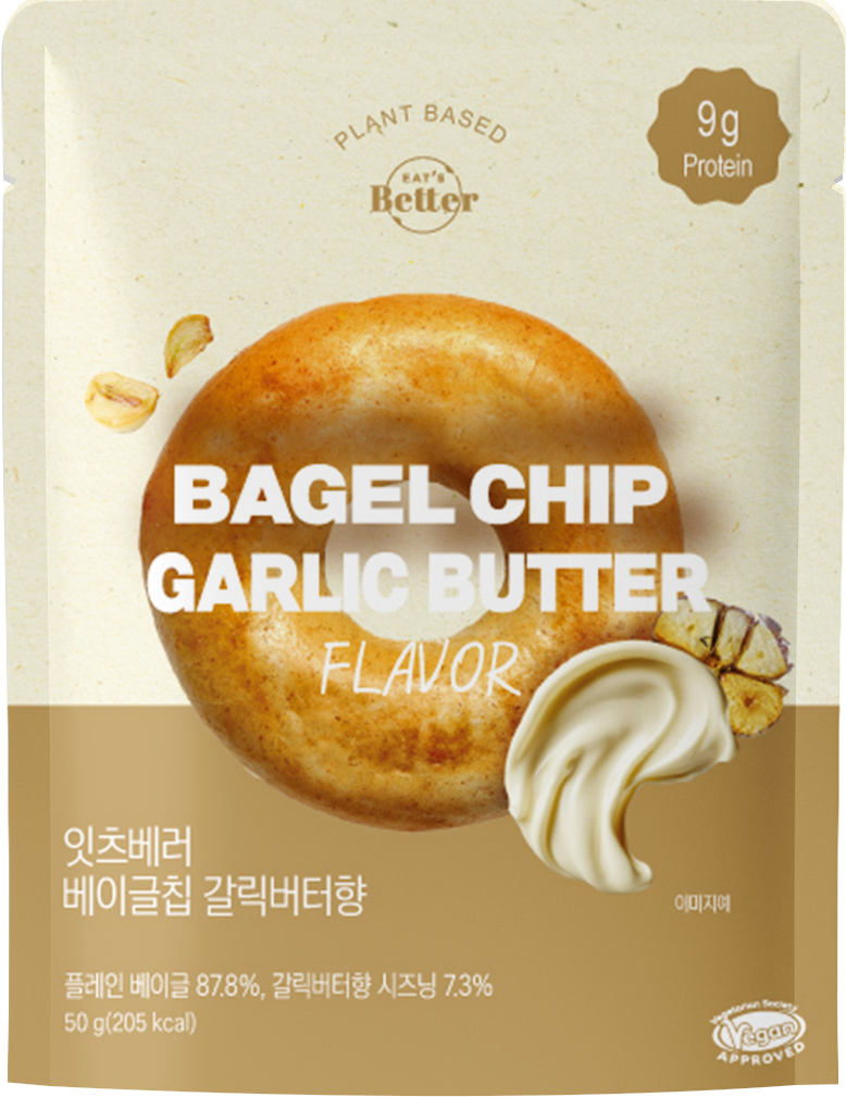 EAT'S Better 全素高蛋白質貝果脆餅 - 蒜香牛油 (50g) (59816)