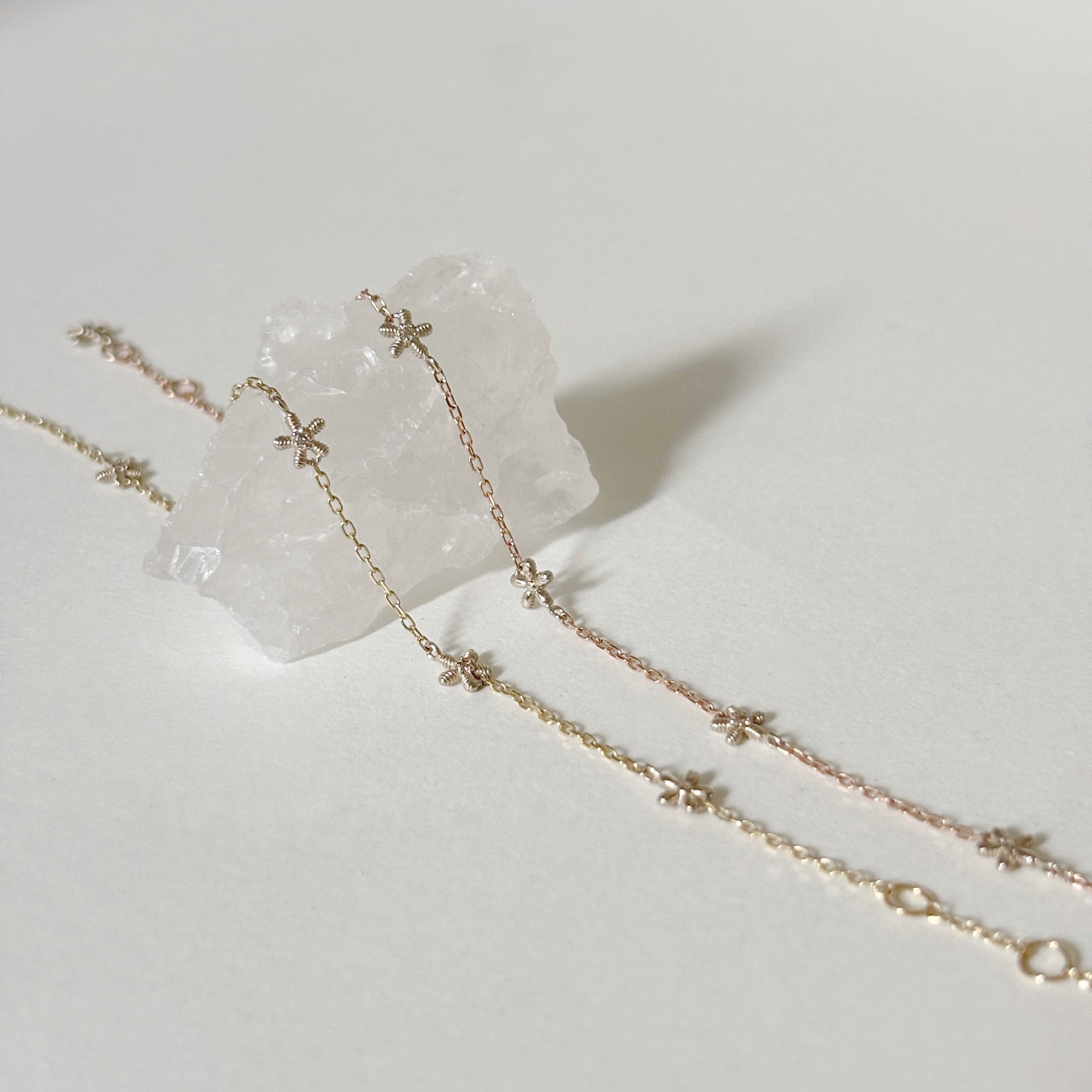 14K Hazy海星真鑽手鏈