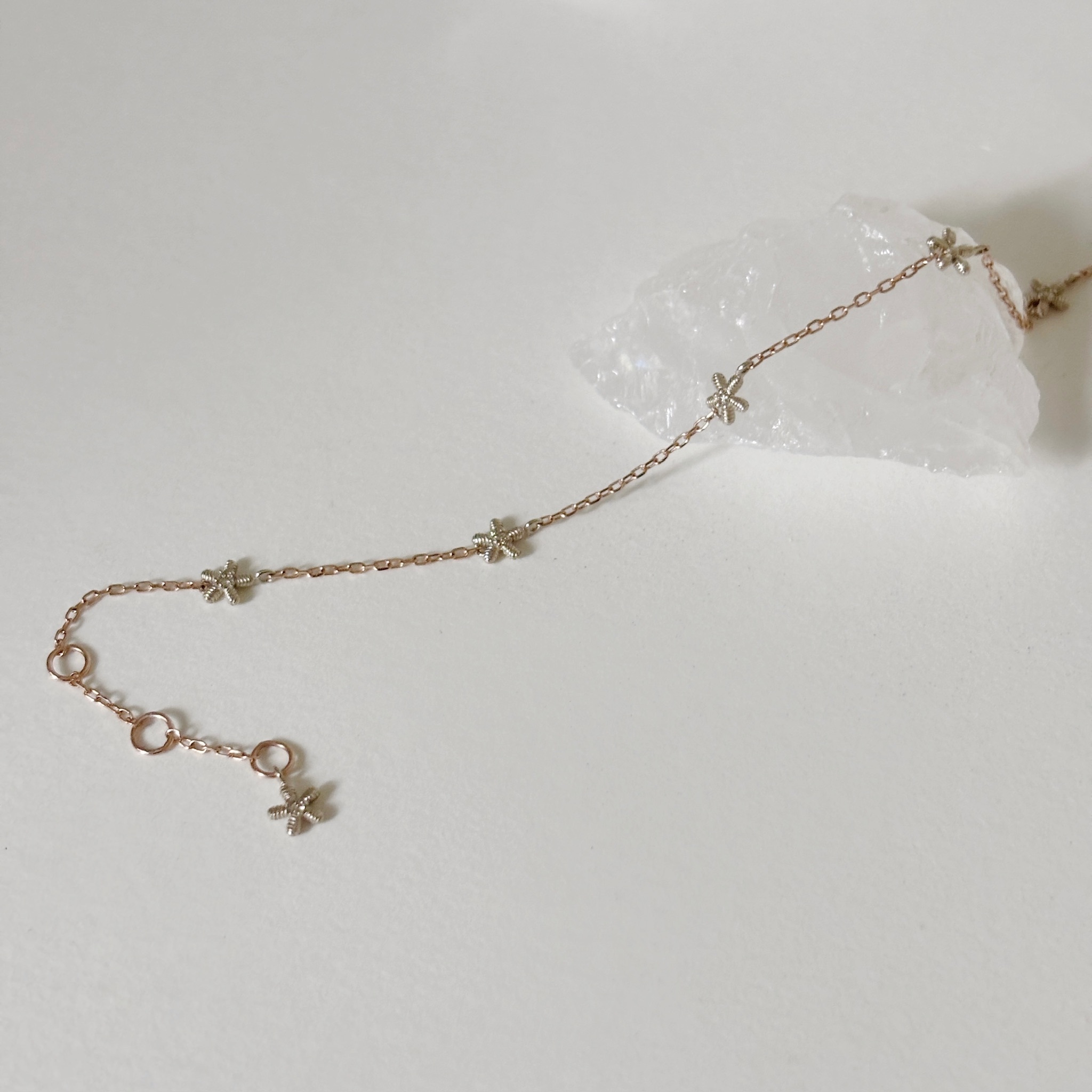 14K Hazy海星真鑽手鏈