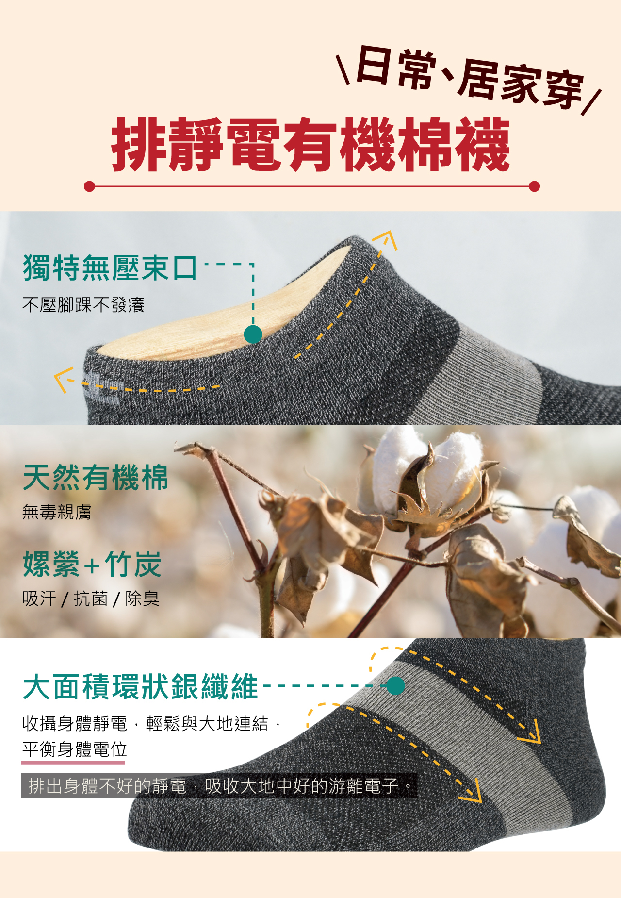 USTINI 我挺你健康鞋 襪事如意組 7雙排靜電襪 春節限定套組