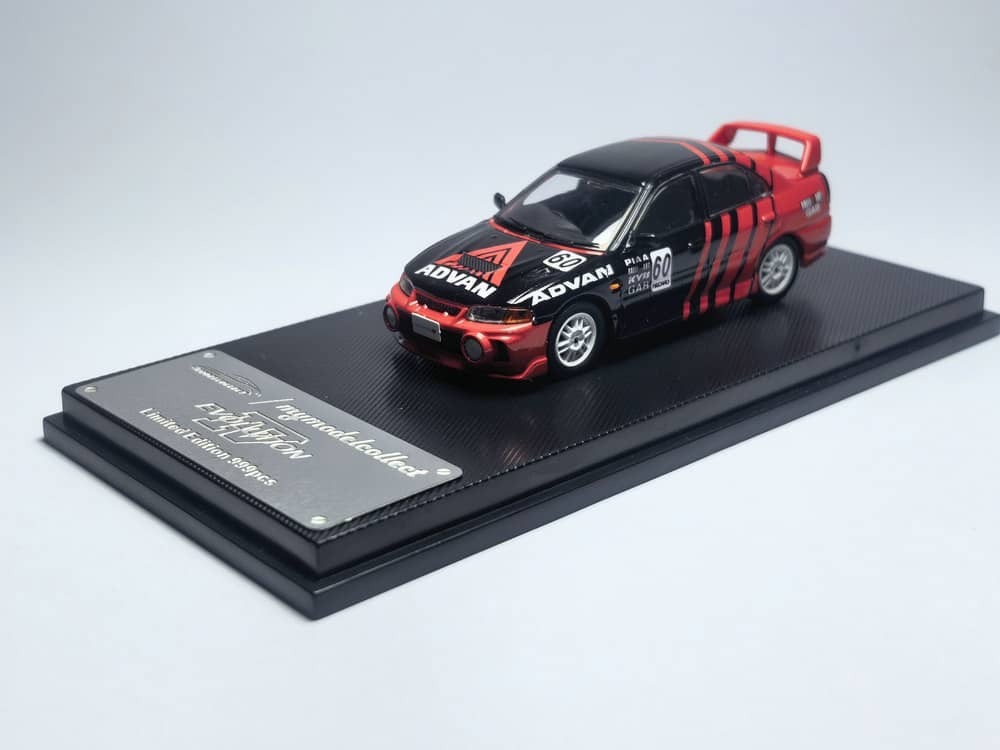 PO-$160 * MODEL COLLECT * 1:43 MITSUBISHI LANCER EVOLUTION EVO IV ADVAN LIVERY