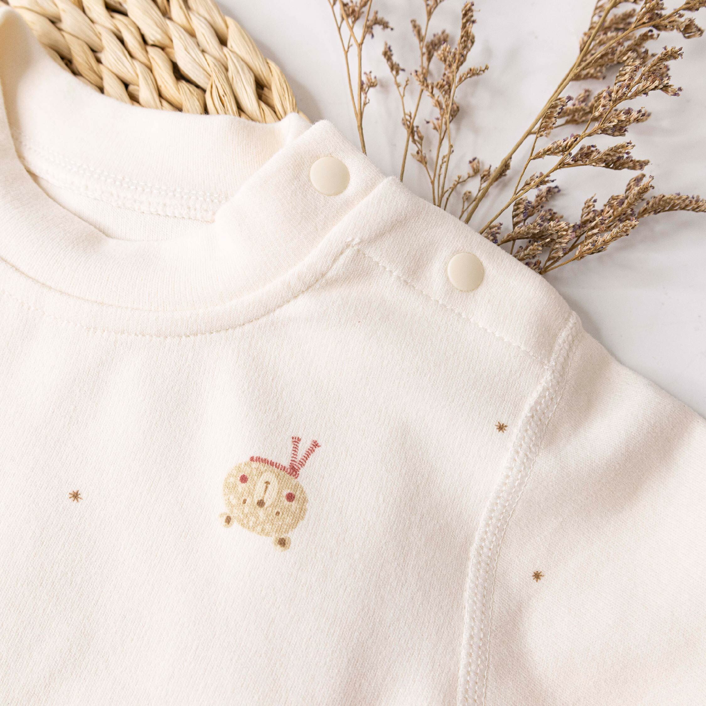 純淨系列【T3091】童趣小熊戴圍巾睡衣套裝