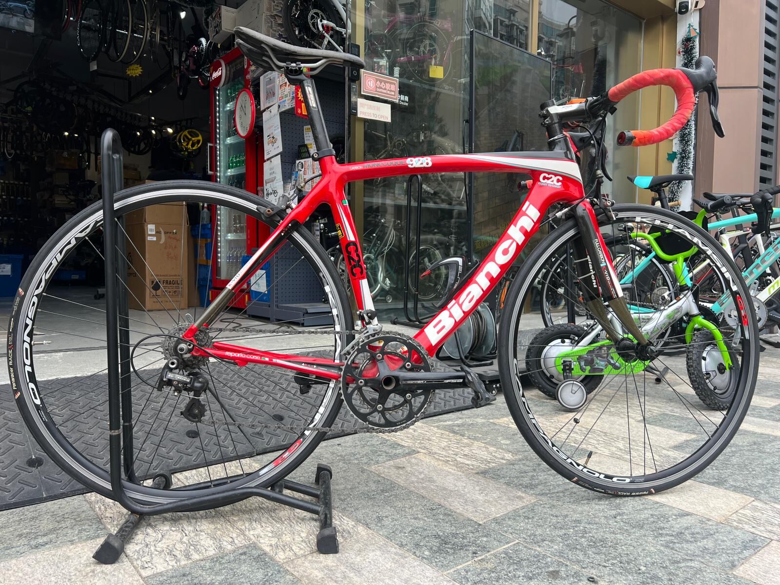 二手BIANCHI 928 c2c 2x10速 碳纖公路車（53cm）