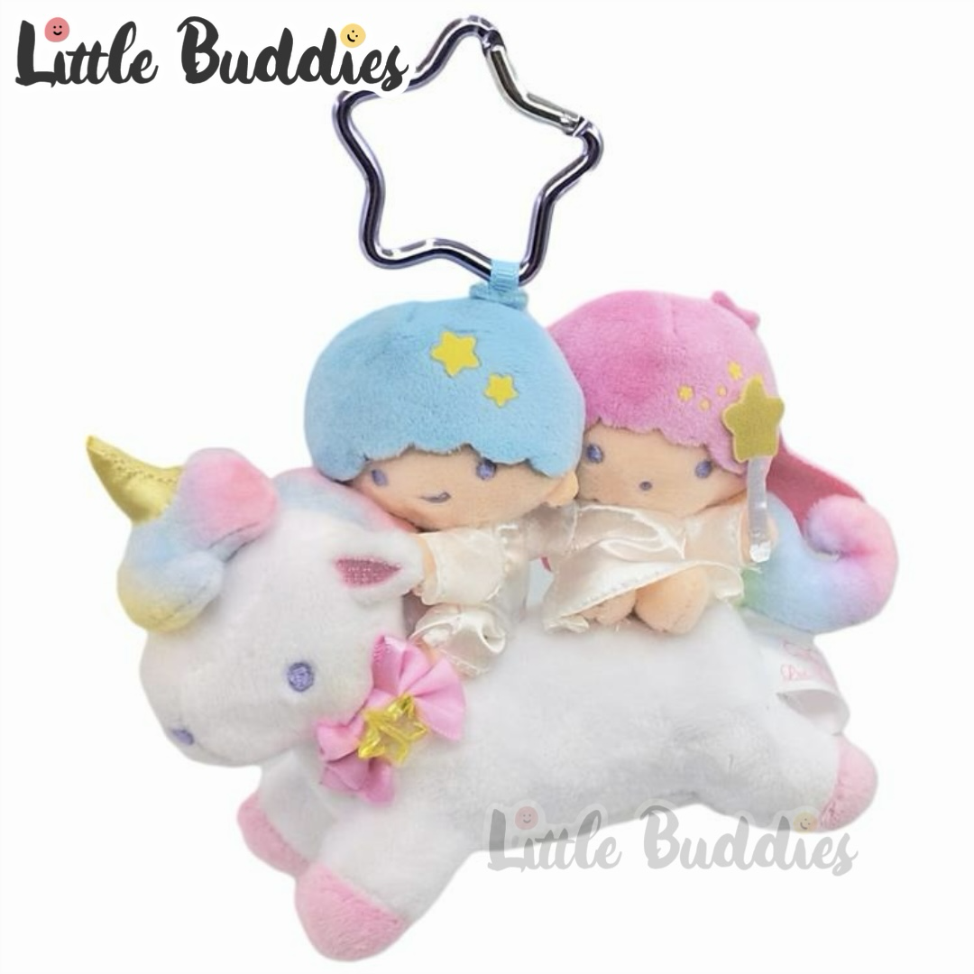 日本 Sanrio Little Twin Stars 夢幻之旅系列 - 獨角獸款公仔匙扣