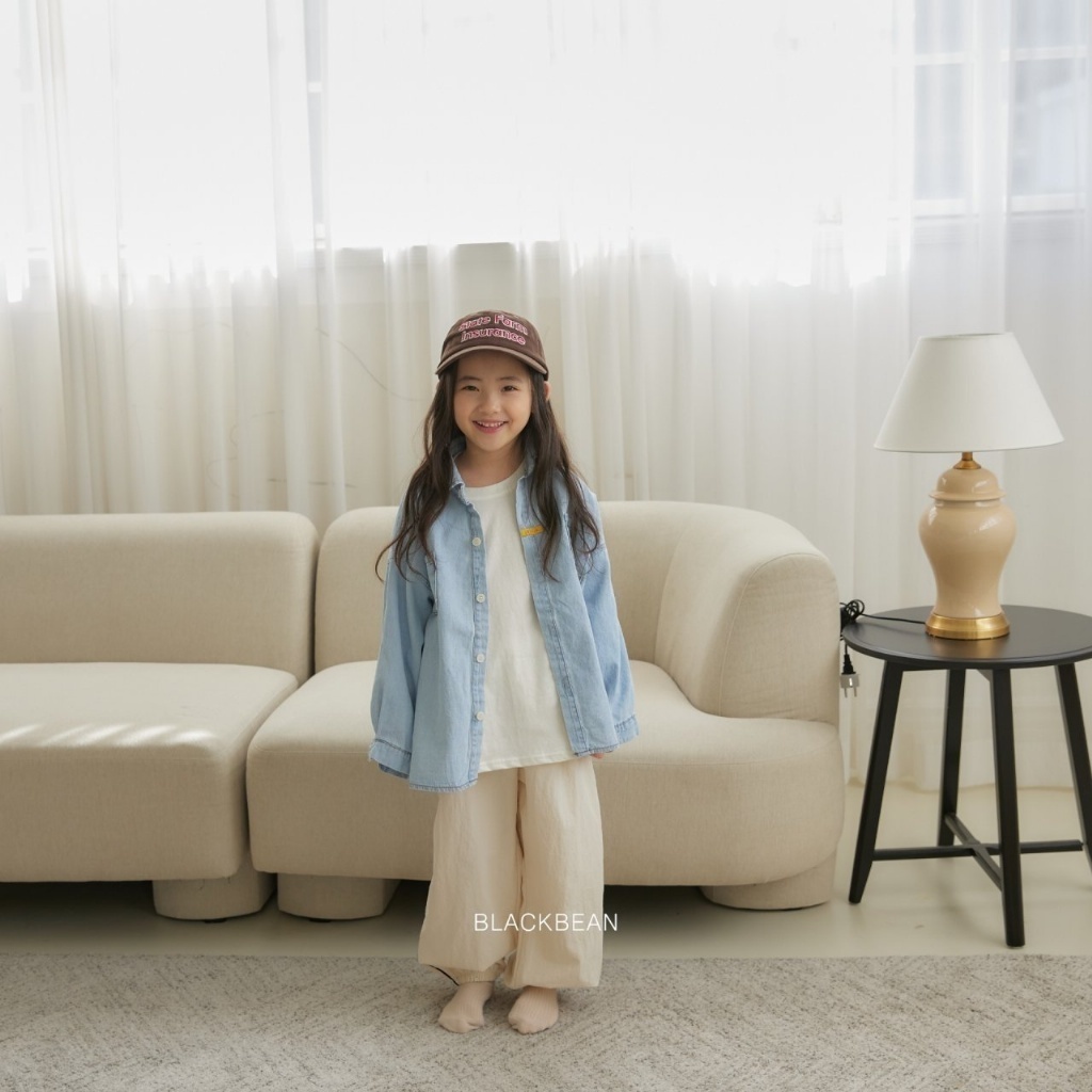 韓國🇰🇷BLACKBEAN 側條小標束口褲(BEBES-M/S-XL)