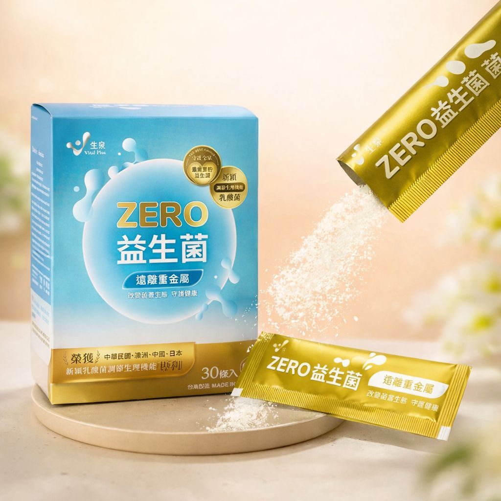 【直播】生泉生技 LL082226 ZERO 遠離重金屬 益生菌(30條裝)