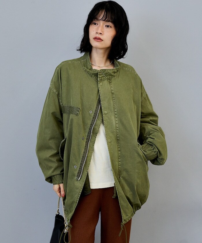 預購┃FREAK'S STORE 女款 M-65 連帽 軍裝 洗舊 3Way 寬鬆 外套