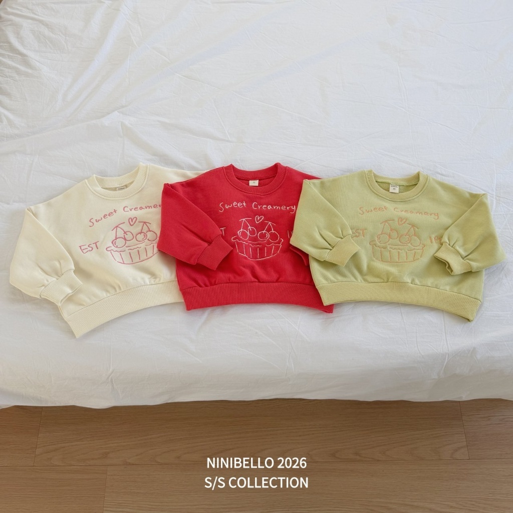 正韓春Ninibello 親子裝_三色櫻桃派上衣