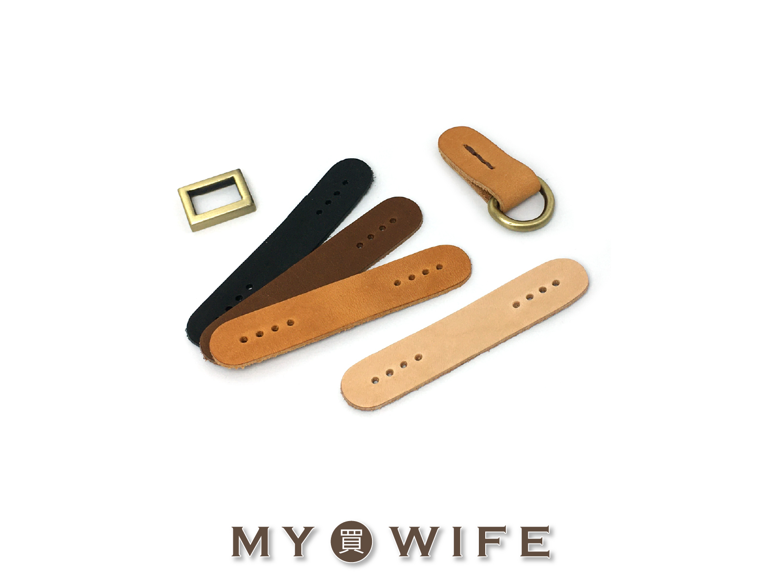 真皮掛耳皮片_4分_4色(2片入)