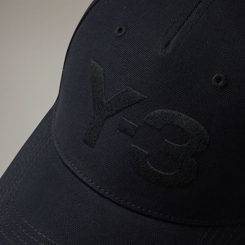 【 Y-3 LOGO CAP 經典LOGO棒球帽 - 全黑 】