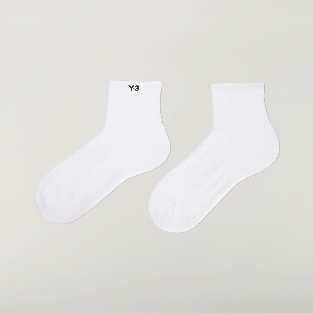 【 Y-3 CLASSIC LOW SOCKS 經典短襪 - 白 】