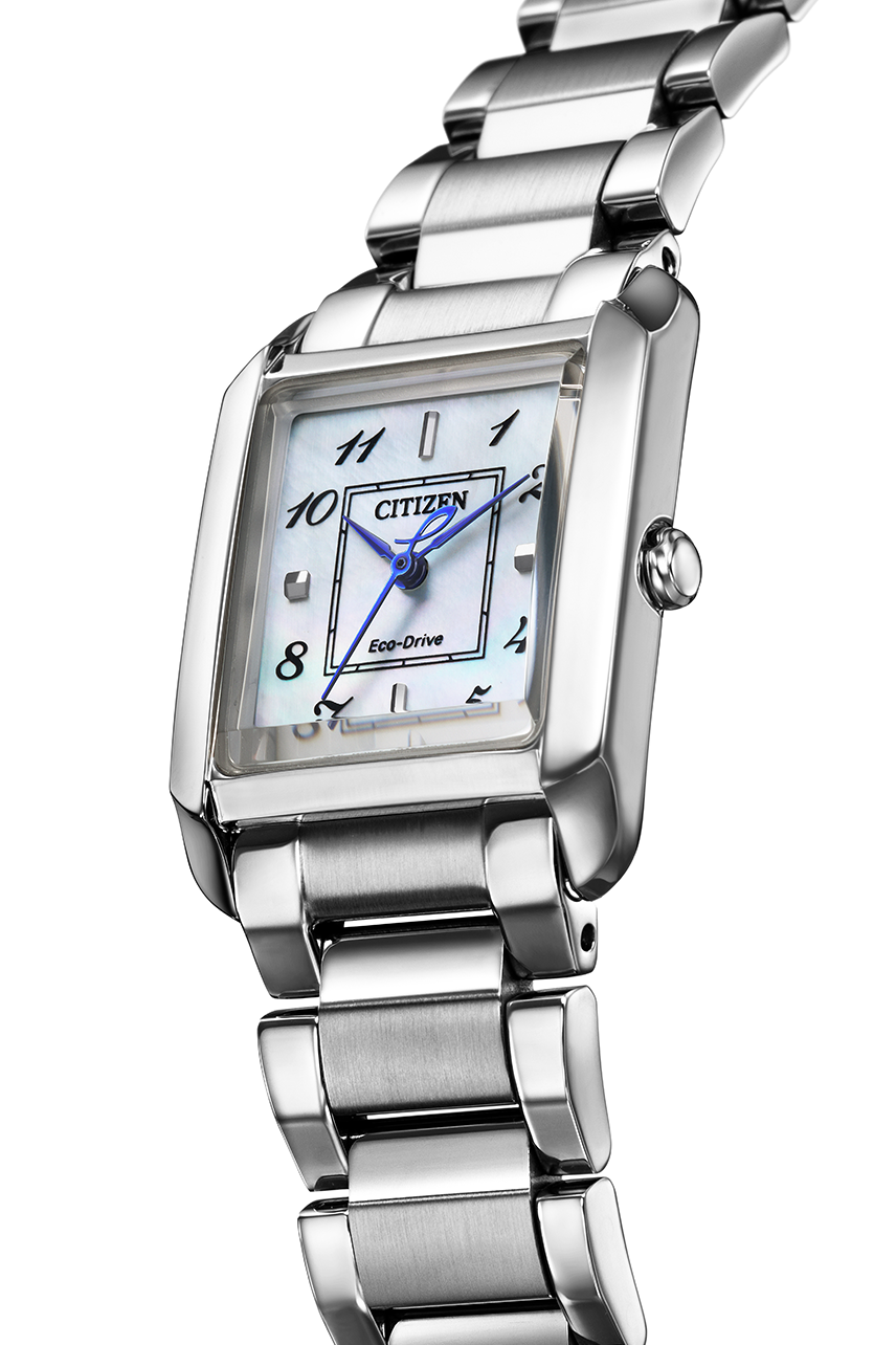 Citizen 星辰 L Eco-Drive Female Stainless steel Mother of Pearl white EW5600-87D 珍珠貝殼錶盤不銹鋼錶帶光動能 女士腕錶