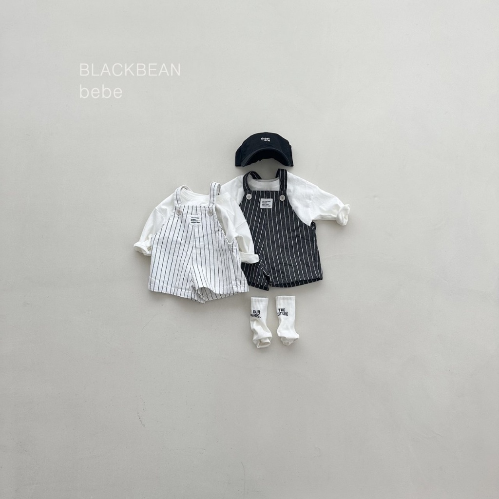 韓國🇰🇷BLACKBEAN 直條寶寶吊帶褲(BEBES-M)