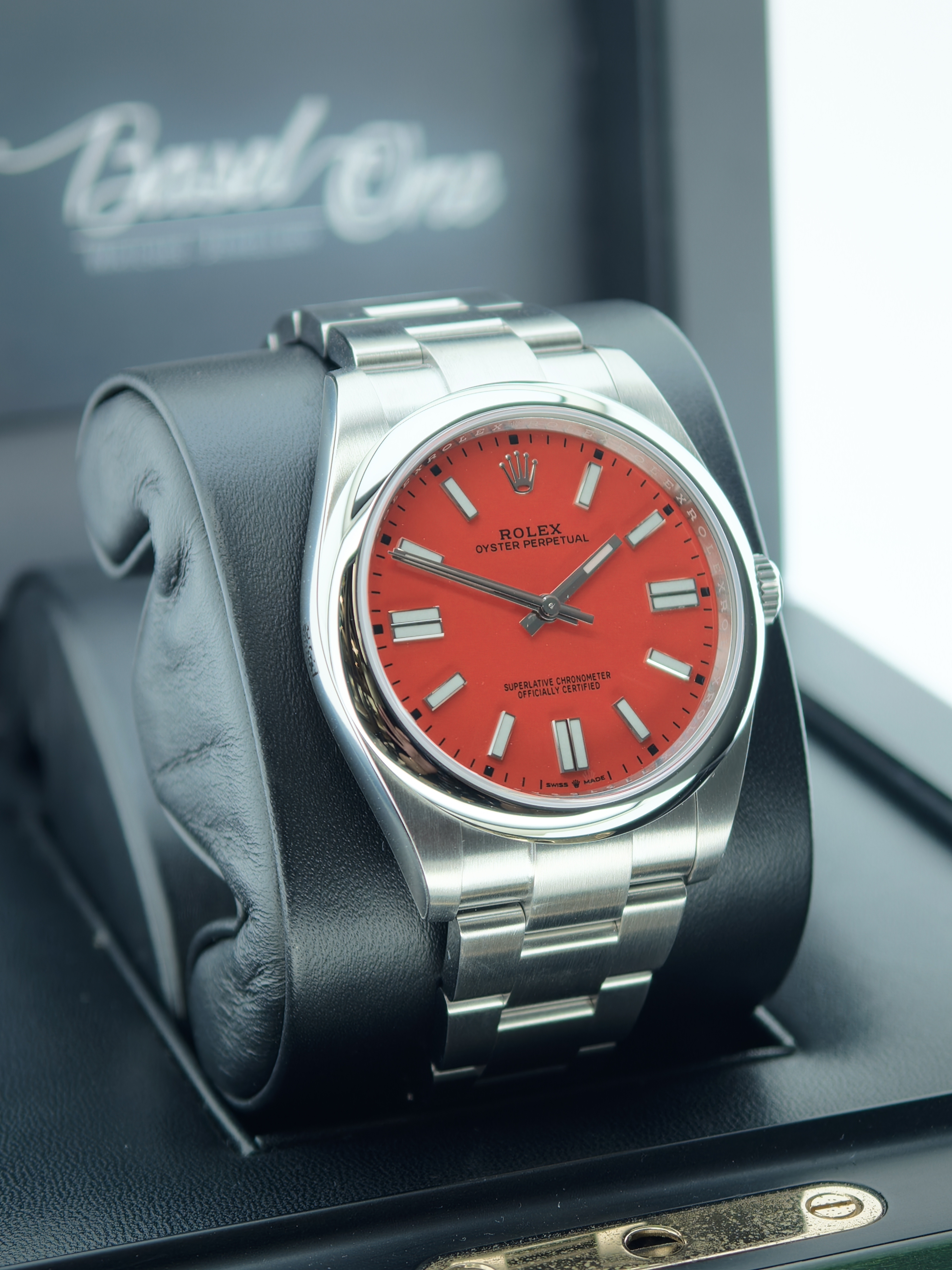 Rolex 126000 Oyster Perpetual 36 with a Red dial