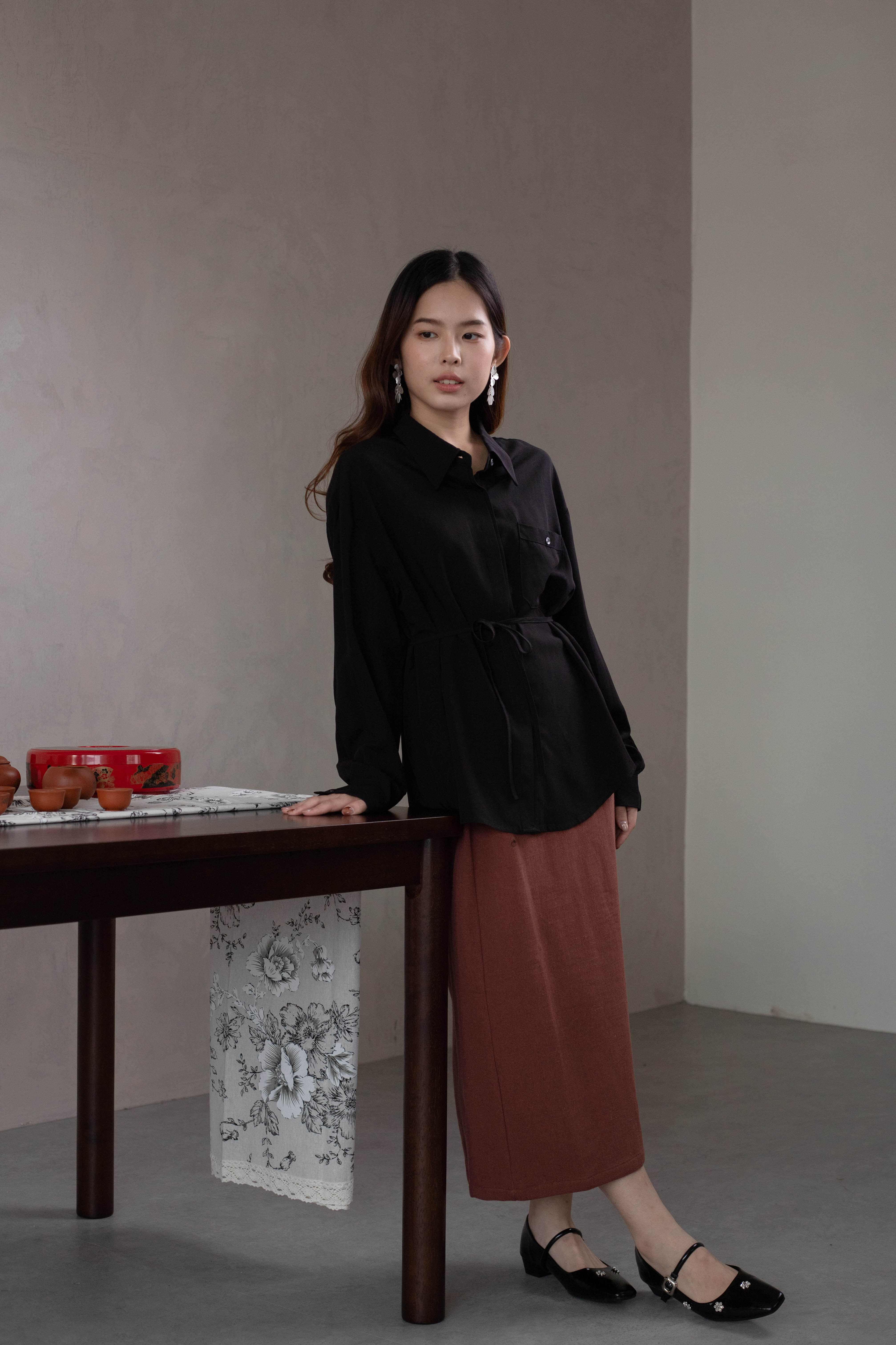 Nolia Column Skirt Rust -2637SKRUS