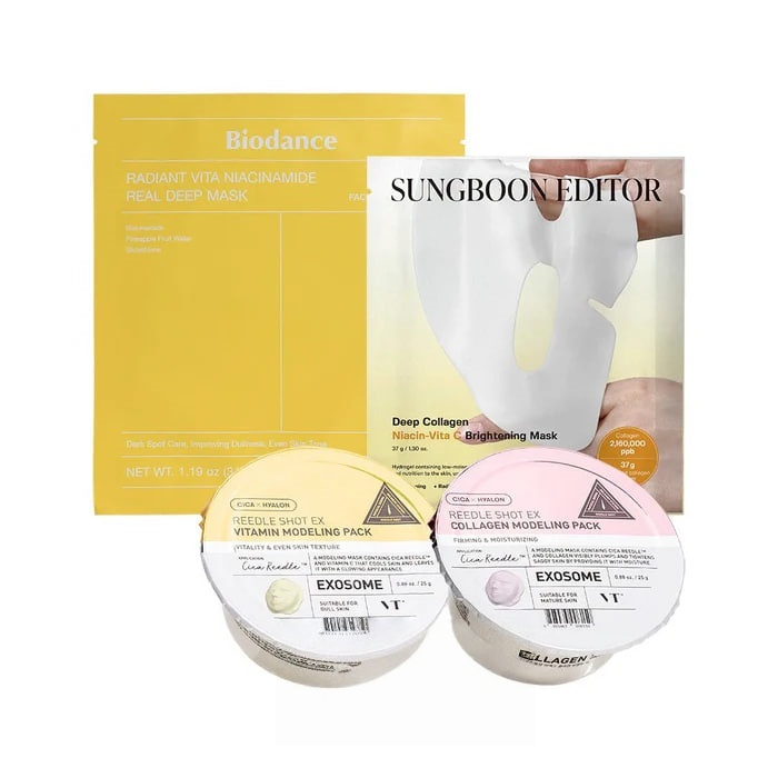 Brightening and Whitening Facial Mask Set [Set] 736667