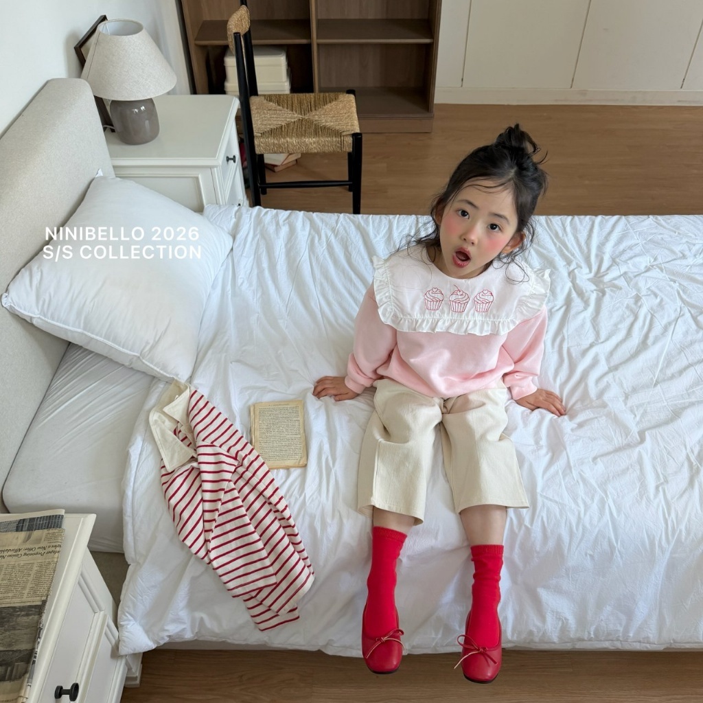 正韓春Ninibello 三色粉嫩色日常直筒褲