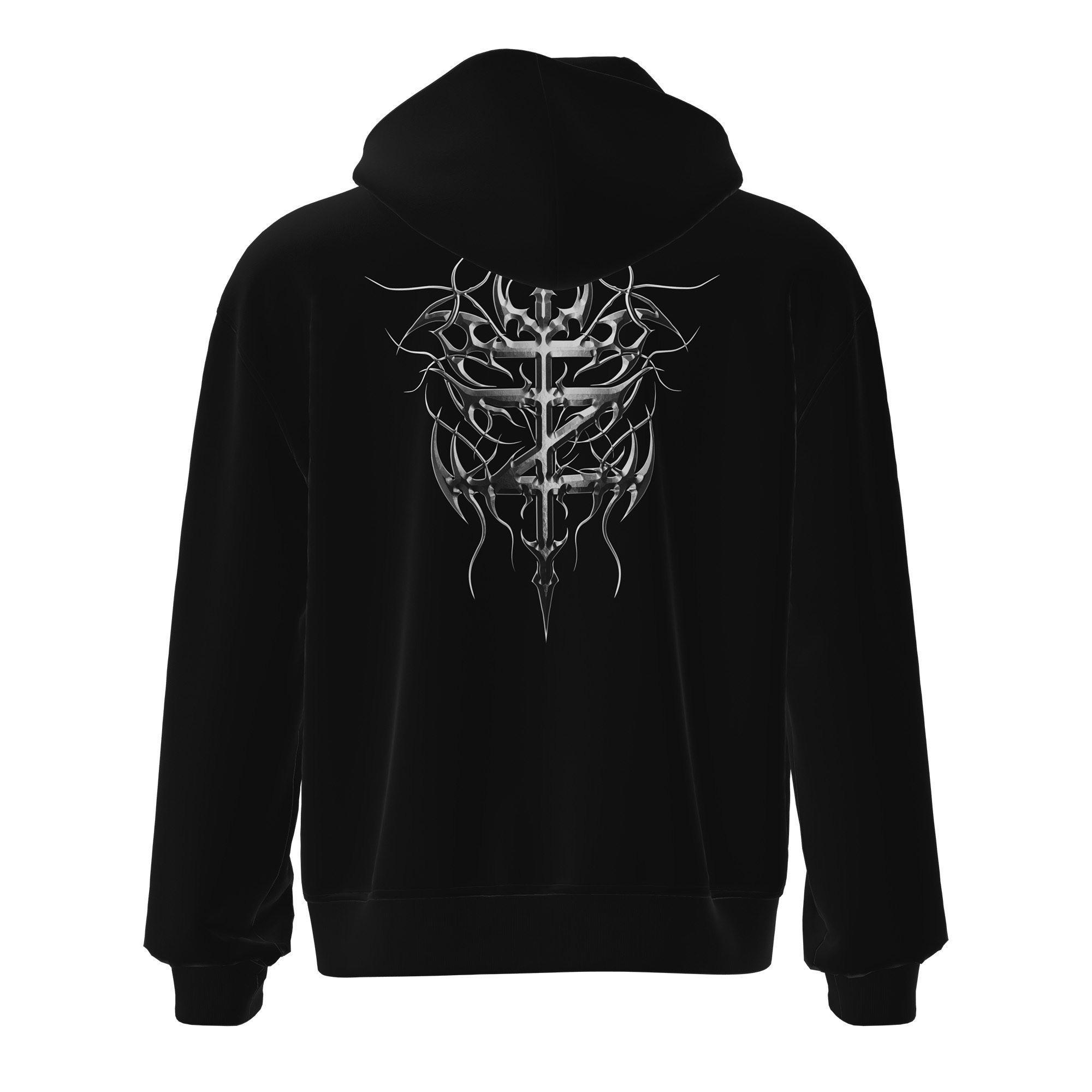 Chrome Type Logo Zip-Up Hoodie