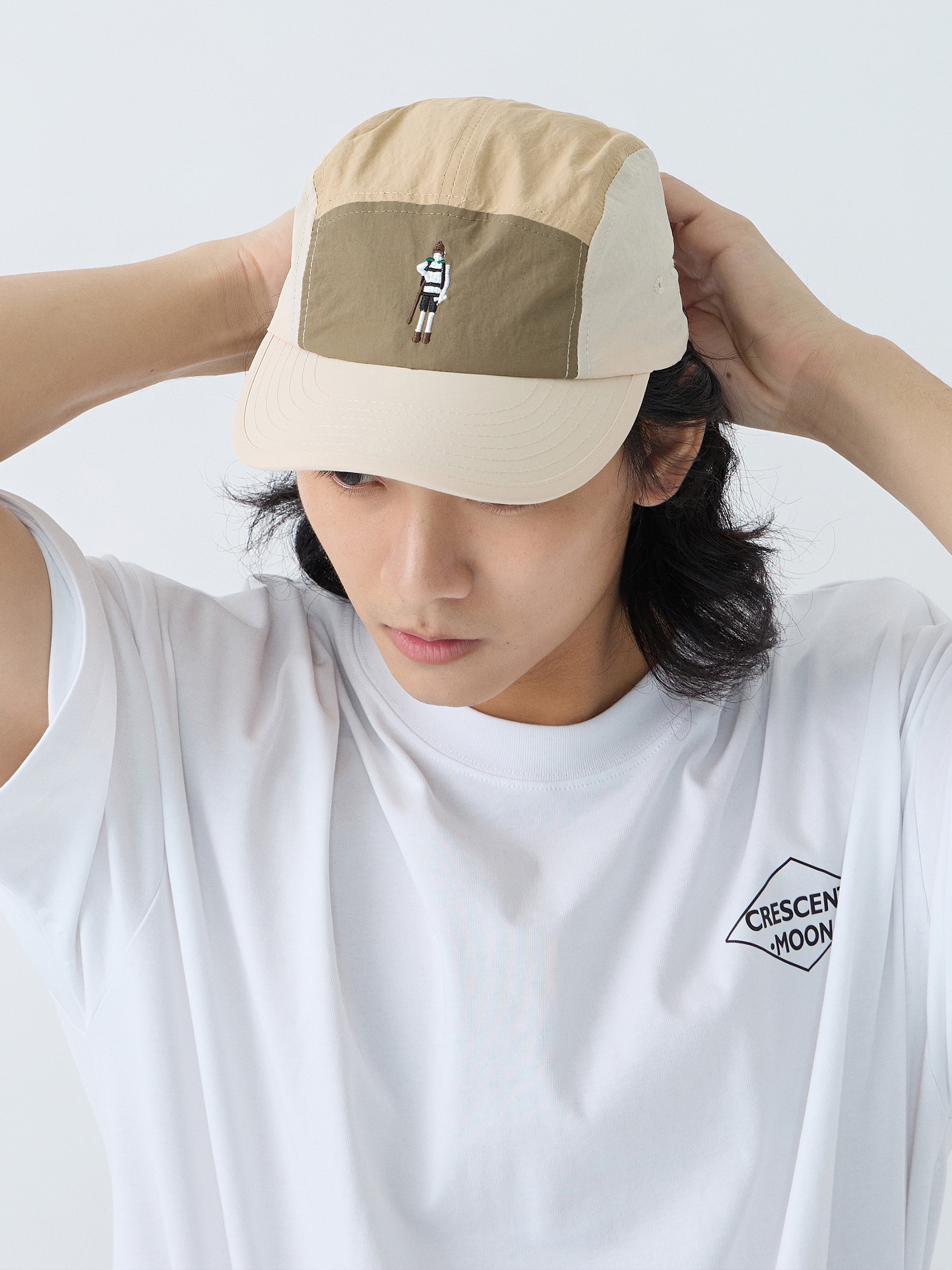 五分割小人刺繡帽