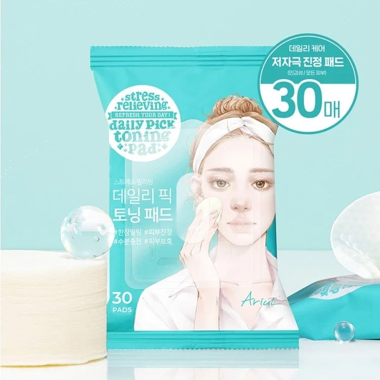 Ariul Cleansing and Moisturizing Toner Cotton Pads (30 pads) 736667