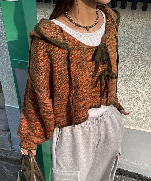 CIAOPANIC / Ribbon Knit Hoodie