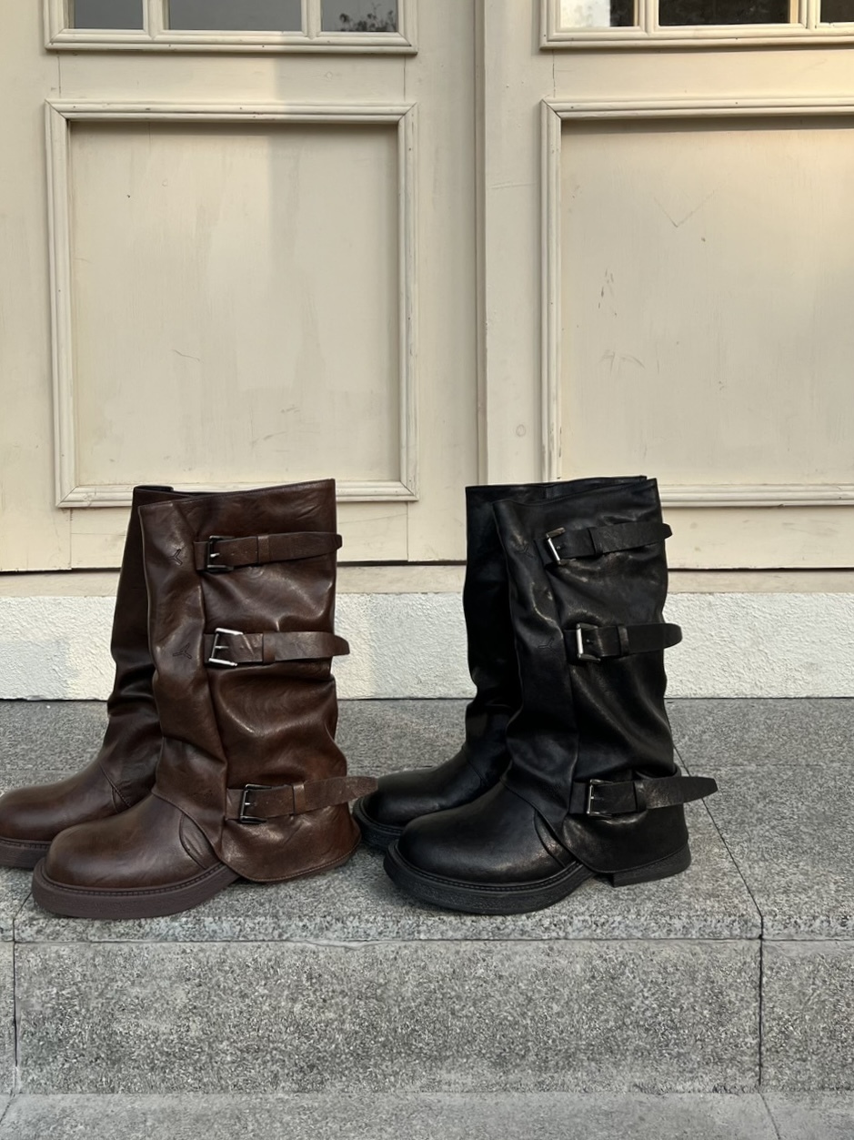 復古西部牛仔堆堆靴