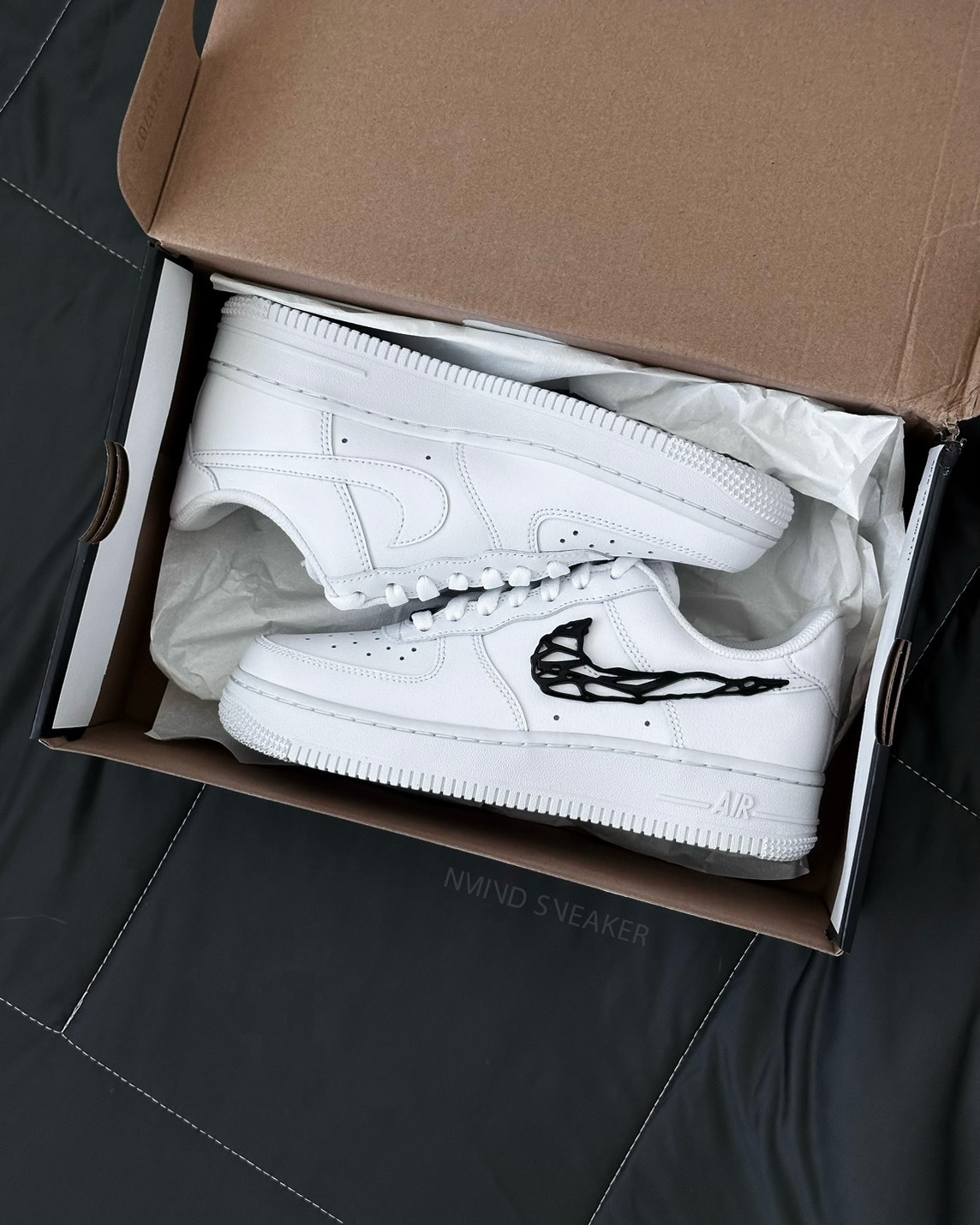 <男碼到貨🔥> NIKE Air Force 1"LIQUID METAL SWOOSH"  溶解液態 金屬黑勾 女鞋