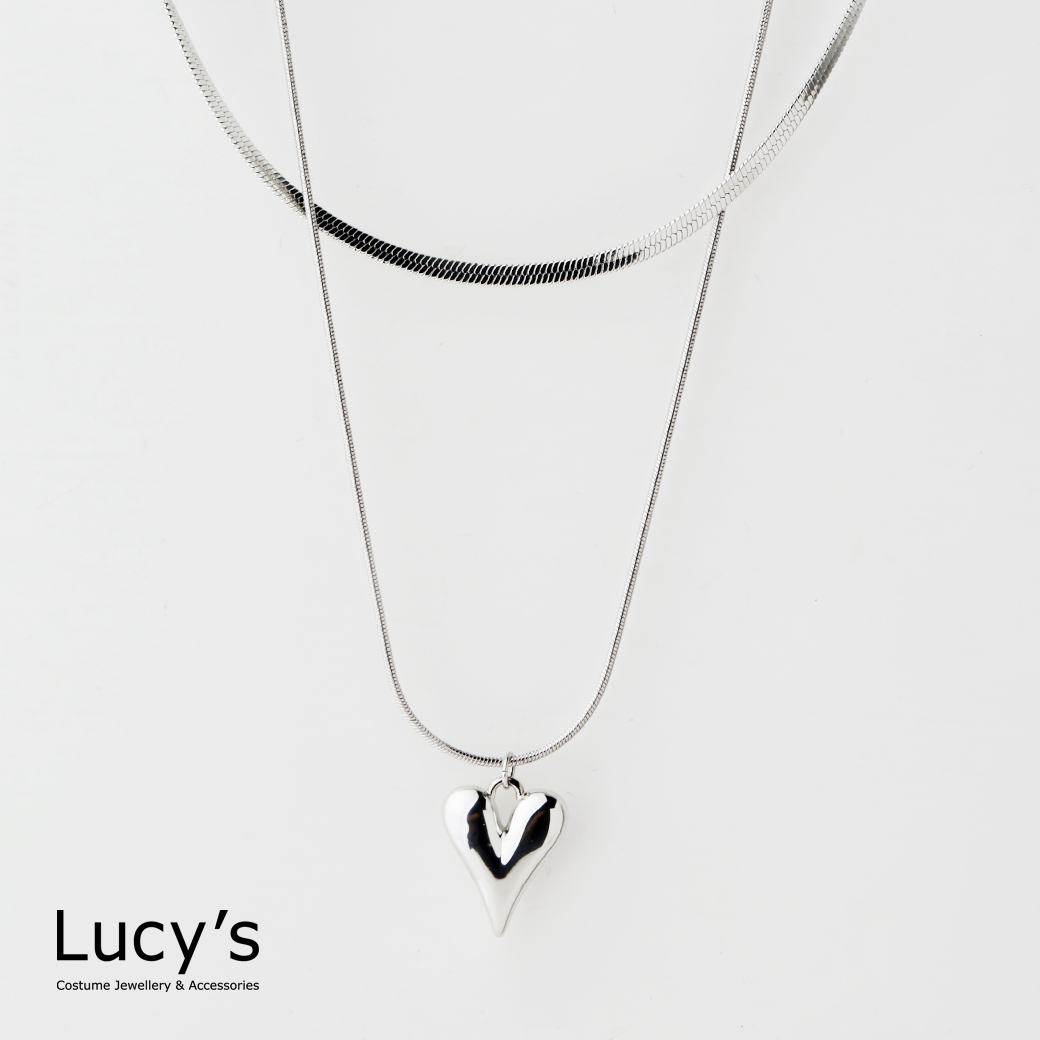 純愛 雙層項鍊 (三色) (126857/126858/126859)