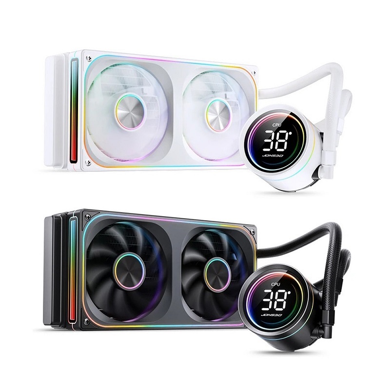 JONSBO 喬思伯 TH240 全幅式無限鏡一體扇液晶水冷/TDP:260W/240mm 黑色/白色