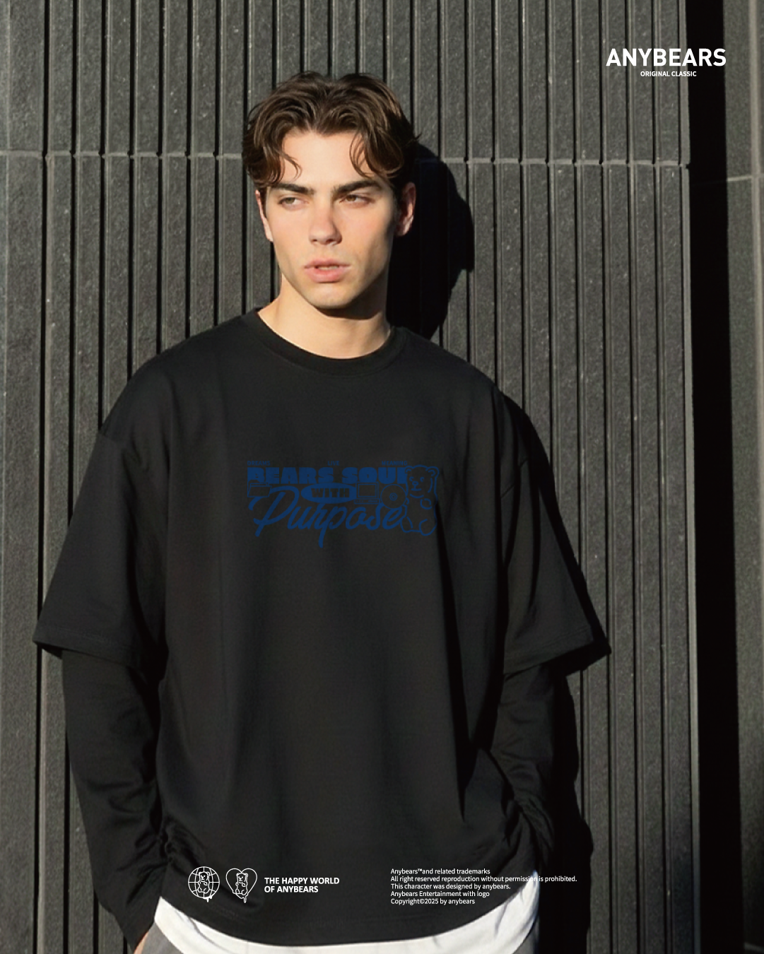 AB-CLS® 數位熊假兩件長T-S11 Digitization BEAR Long-sleeved shirt