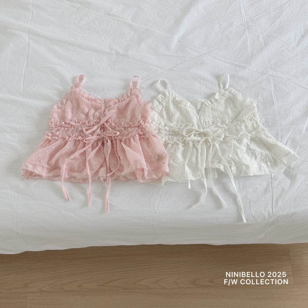 正韓春Ninibello 兩色泡泡感背心罩衫