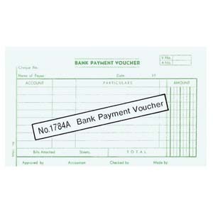 1784A A/C VOUCHER - BANK PAYMENT 500117840
