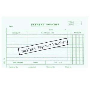 1781A A/C VOUCHER - PAYMENT 500117810