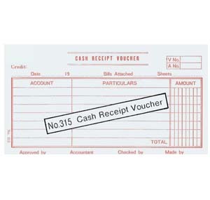 315 A/C VOUCHER - CASH RECEIPT 500131500