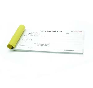 7022 OFFICAL RECEIPT w/No. - (NCR 2-PLY) 500132500